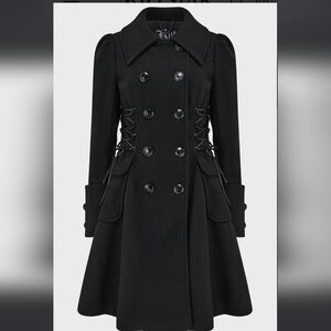 Killstar Black Trench Coat